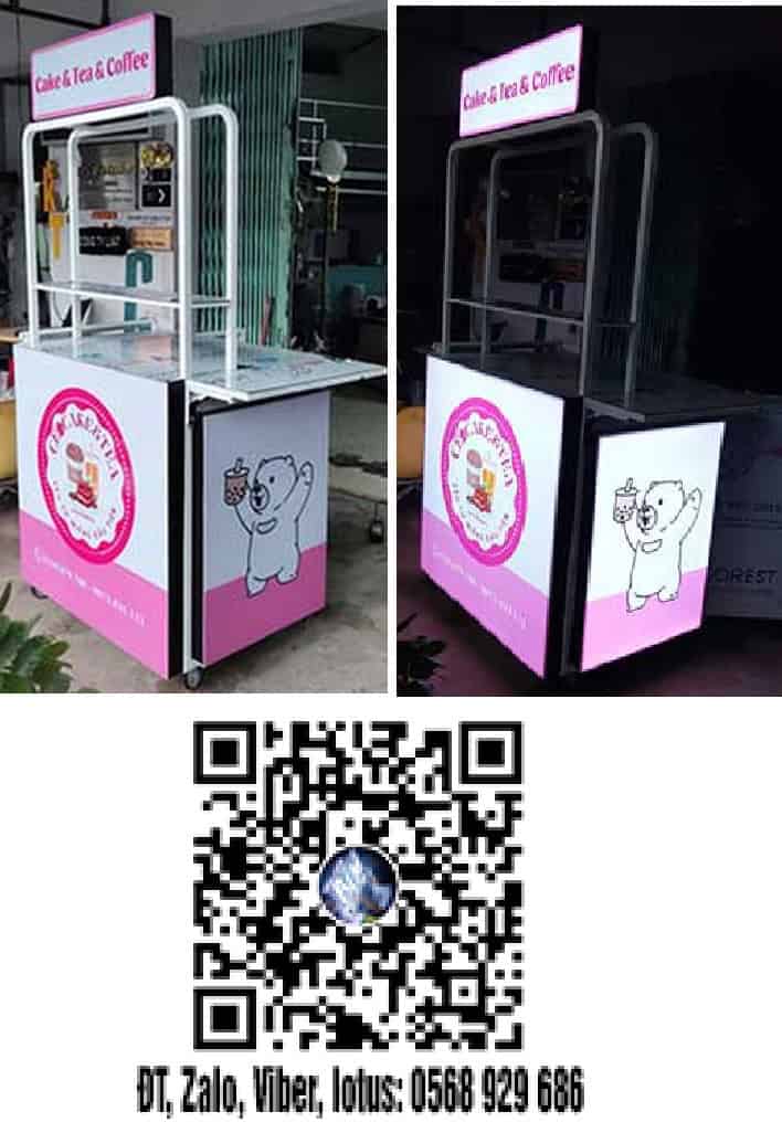 Xe bán hàng gấp gọn
