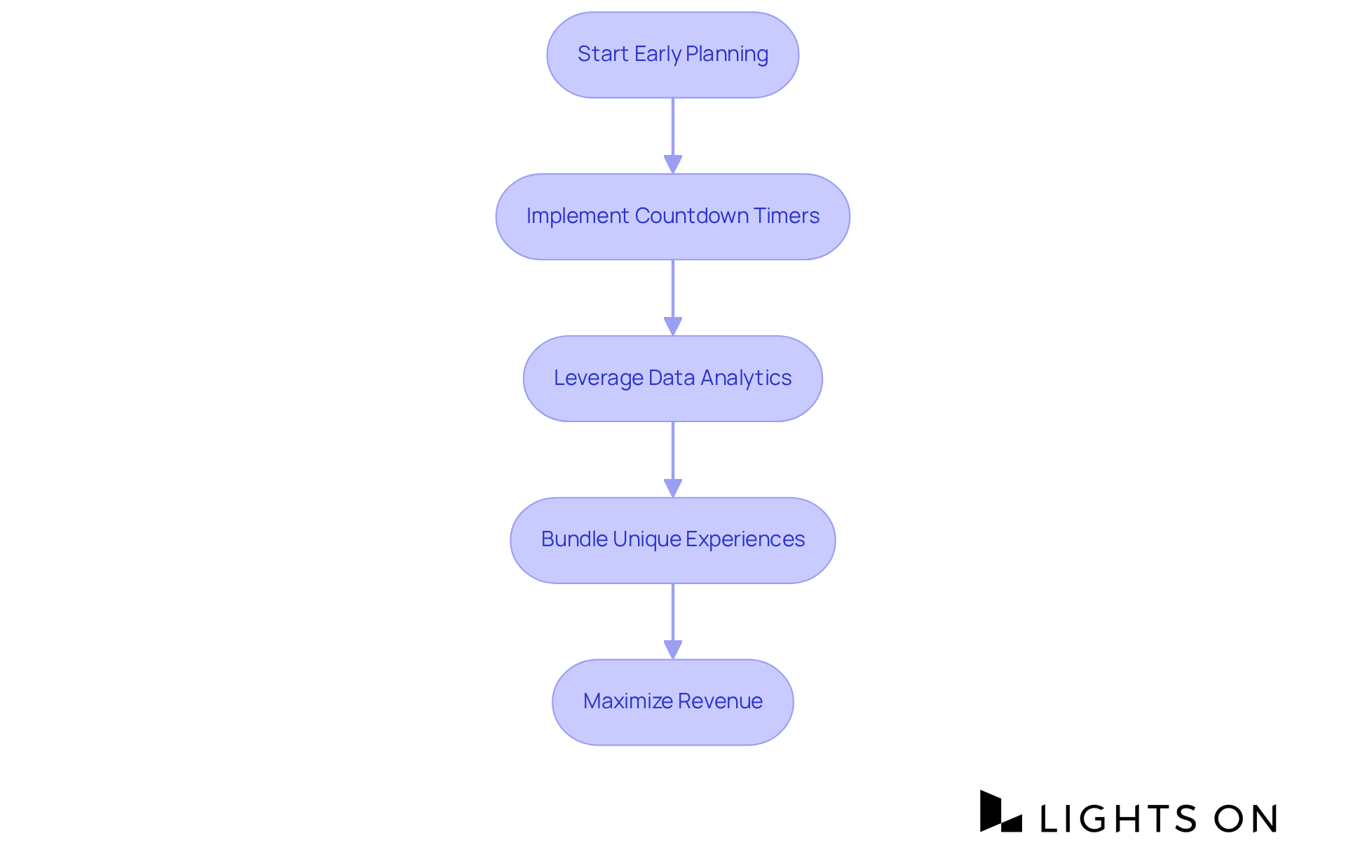 Each box represents an important step in your promotion strategy — follow the arrows to see how to move from planning to execution, ensuring a successful Black Friday event.