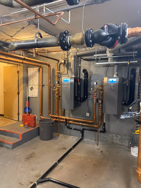 Residential plumbing and heating systems.