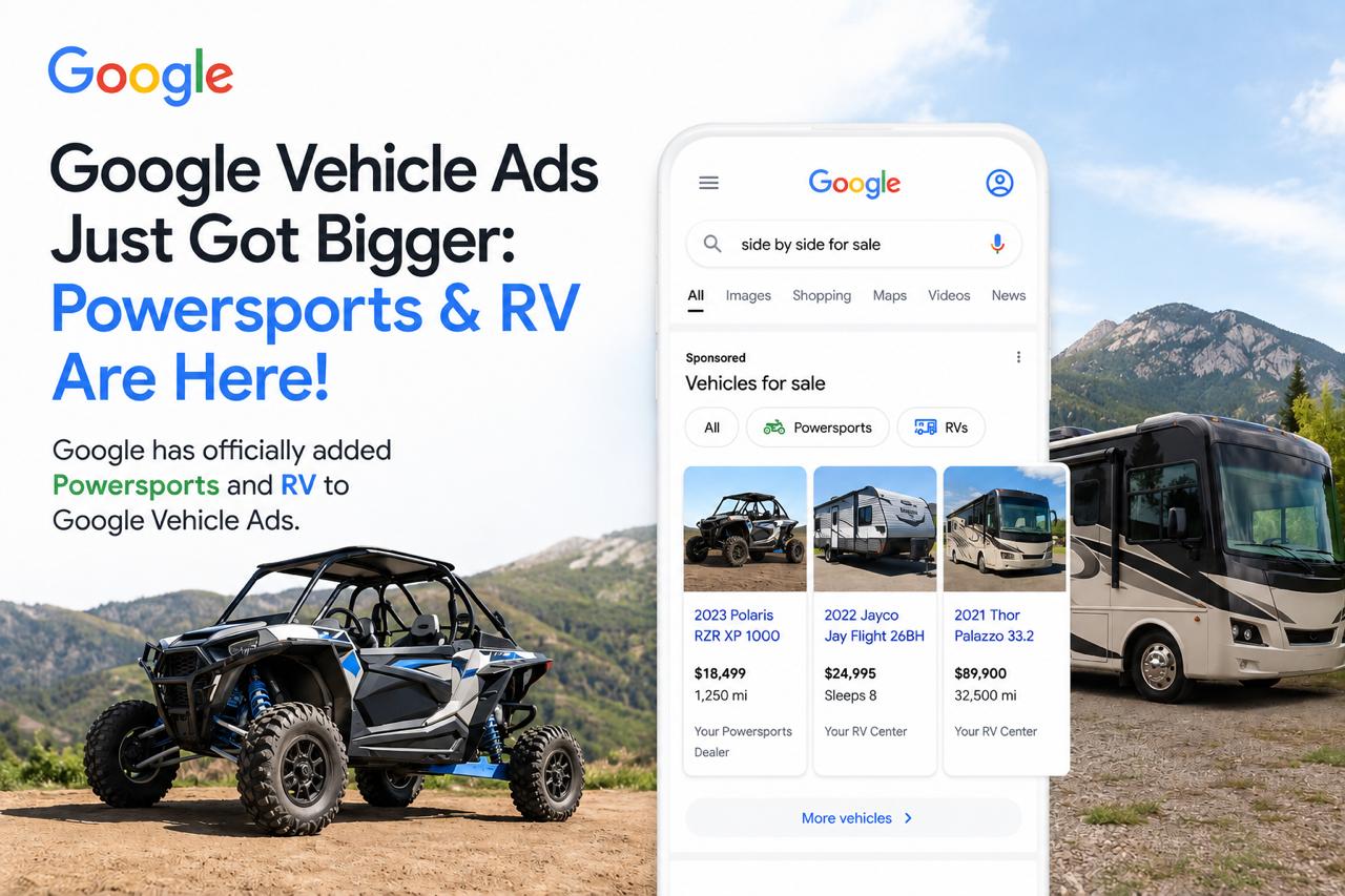Google Vehicle Ads Just Opened the Door for Powersports Dealers