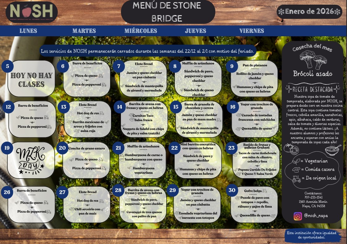 Un calendario de comidas NOSH de septiembre