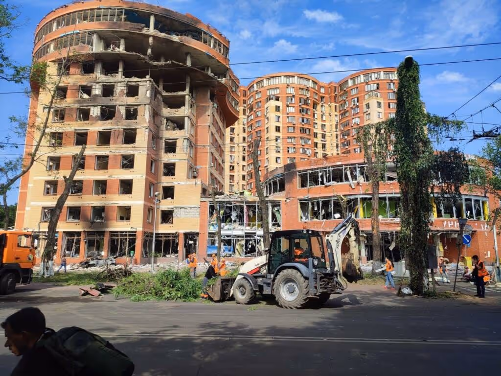 Destoyed Ukrainian Building