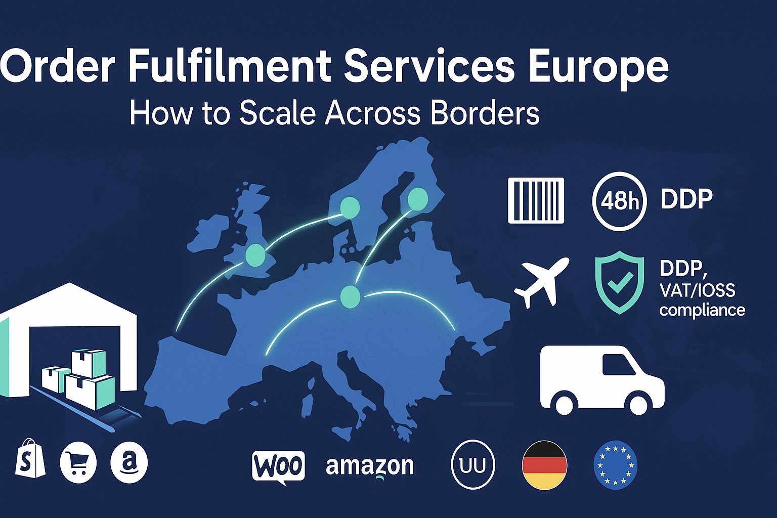 Confused woman opening package and checking phone 