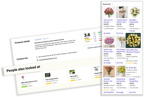 Screenshots of search results - your potential customers look at several review platforms when deciding which brand to choose