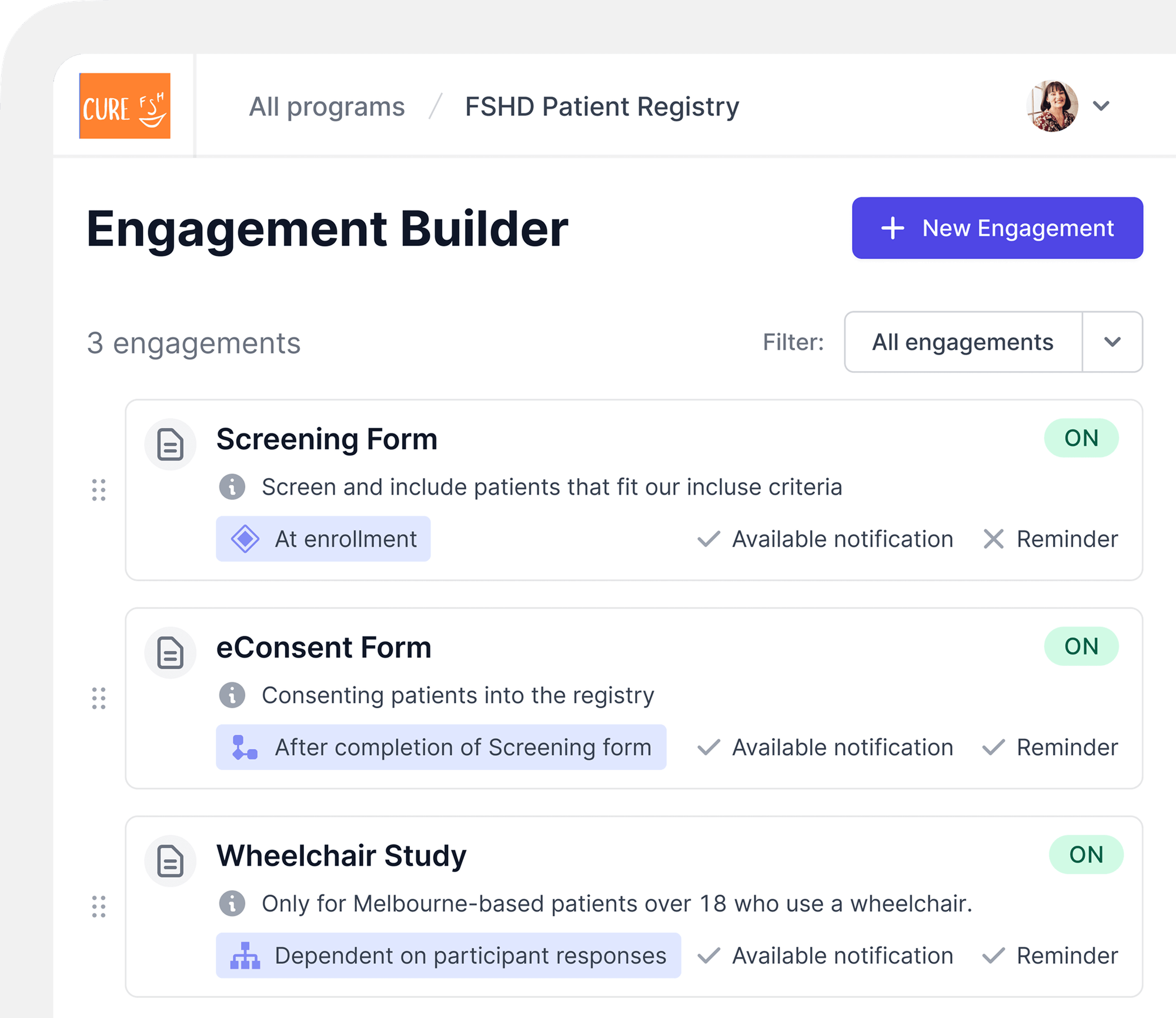 patient engagement builder
