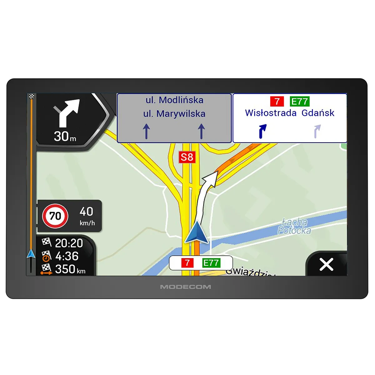 Dlaczego warto używać iGO? Jedna z najczęściej polecanych map wśród profesjonalnych kierowców. Oprogramowanie bazujące na latach doświadczeń w nawigowaniu i prowadzeniu do celu.
Dostosowanie parametrów auta: wysokości, szerokości, wagi, ADR, tonaż.
Skorzystaj z bogatej bazy POI, w tym POI Premium dla pojazdów ciężarowych, dostępnej bezpłatnie, aby zwiększyć efektywność podróży.
Zyskaj na czasie dzięki błyskawicznie szybkiemu wyznaczaniu tras, z opcją wyboru spośród licznych tras alternatywnych.
Intuicyjny i bardzo przejrzysty interfejs, który sprawia, że nawigacja jest łatwa i przyjemna w obsłudze.
Jedź zawsze zgodnie z przepisami poszczególnych krajów, dzięki informacjom o prędkości i dodatkowym wymaganiom dostępnym na bieżąco.
Otrzymuj informacje o konieczności zmiany pasa ruchu, aby podróżować jeszcze bezpieczniej. 