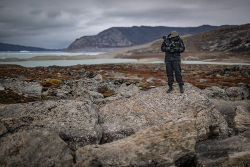 Nick Platzer filming in Greenland for Nix-Film; Journey to the Climate, DJI Ronin 4D