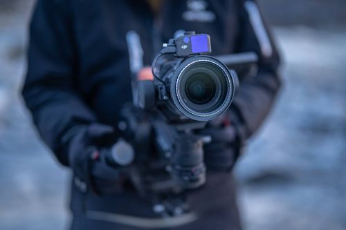 Nick Platzer filming in Greenland for Nix-Film; Journey to the Climate, DJI Ronin 4D