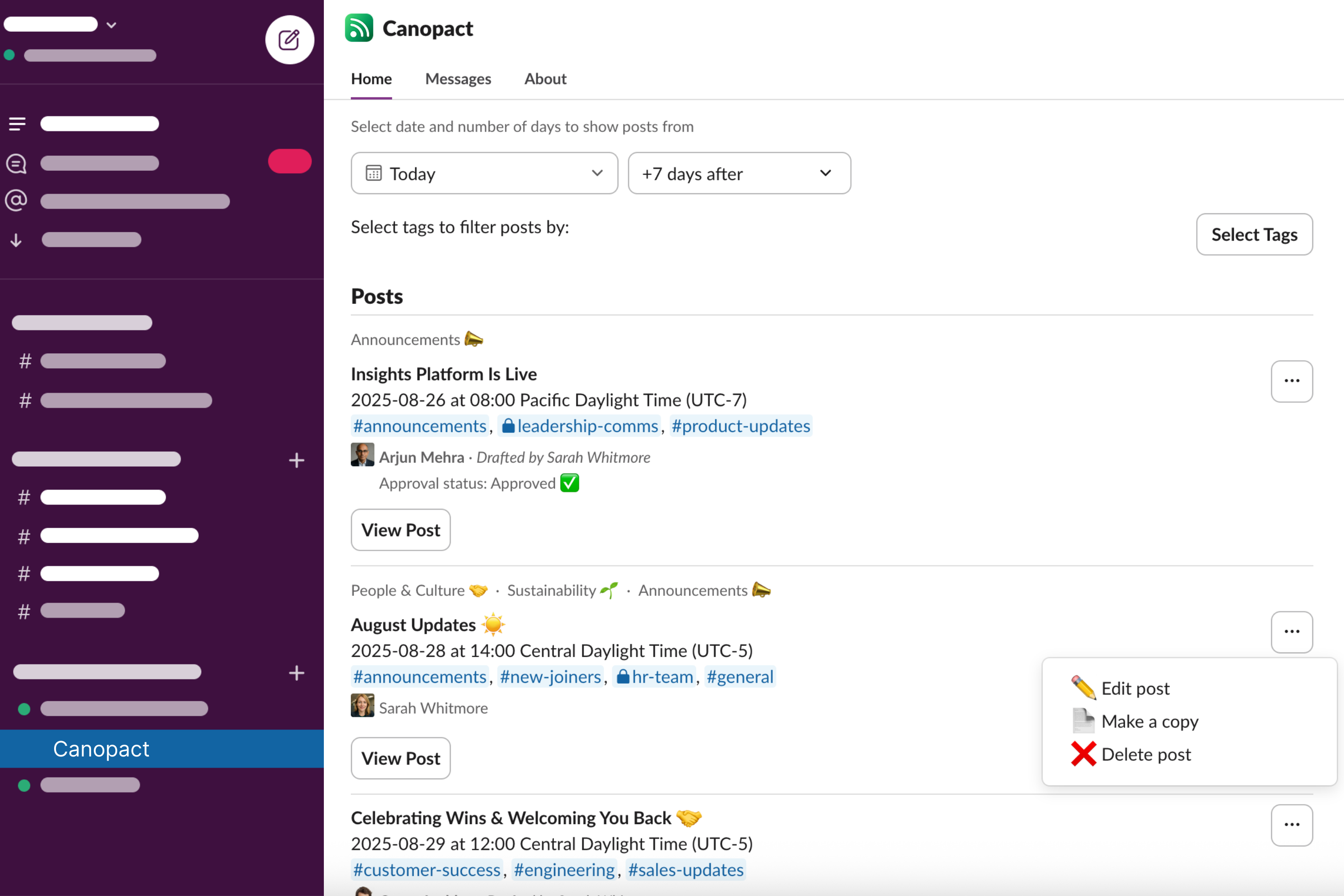 Dashboard mockup