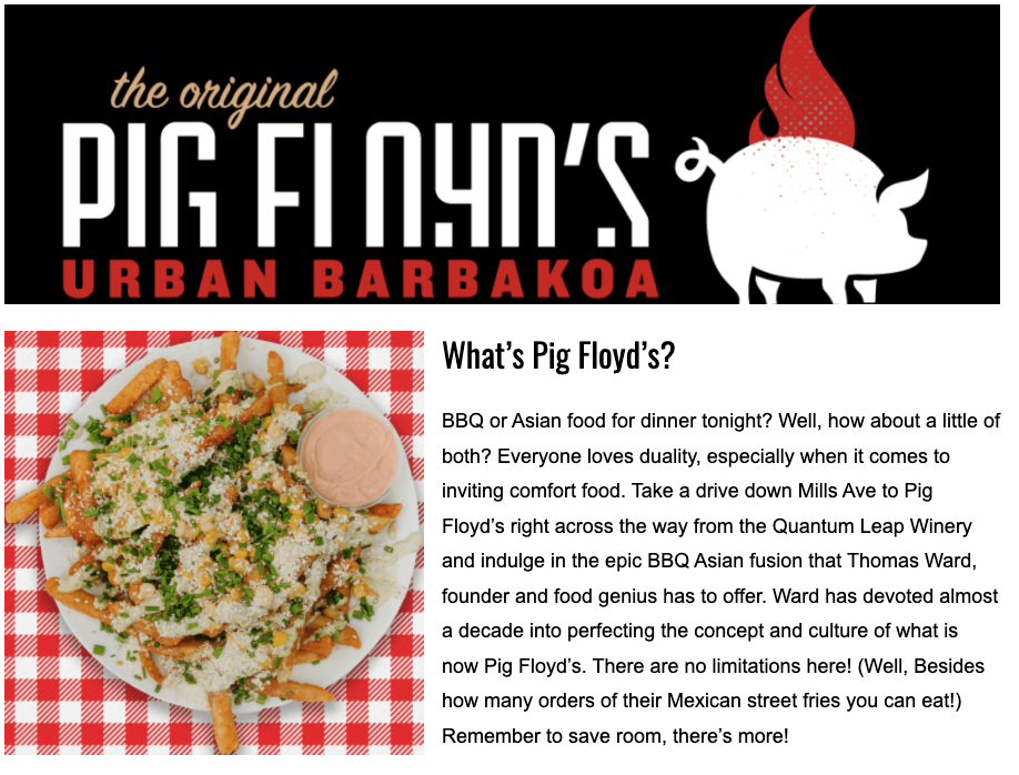 What’s Pig Floyd’s?