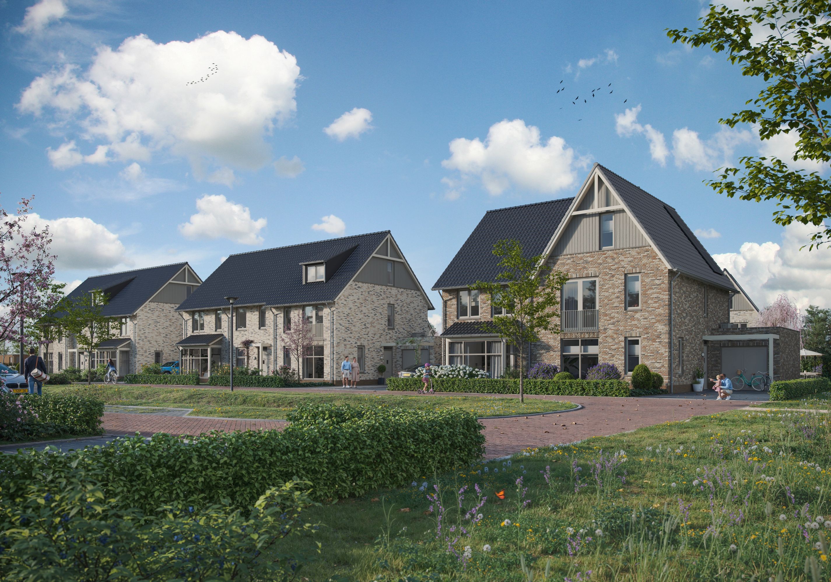 Drie-onder-één-kapwoningen | Type N  (Bouwnr. 076)