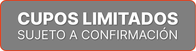 CUPOS LIMITADOS
