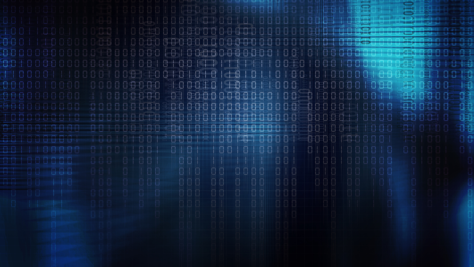 Blue gradient of cyber coding