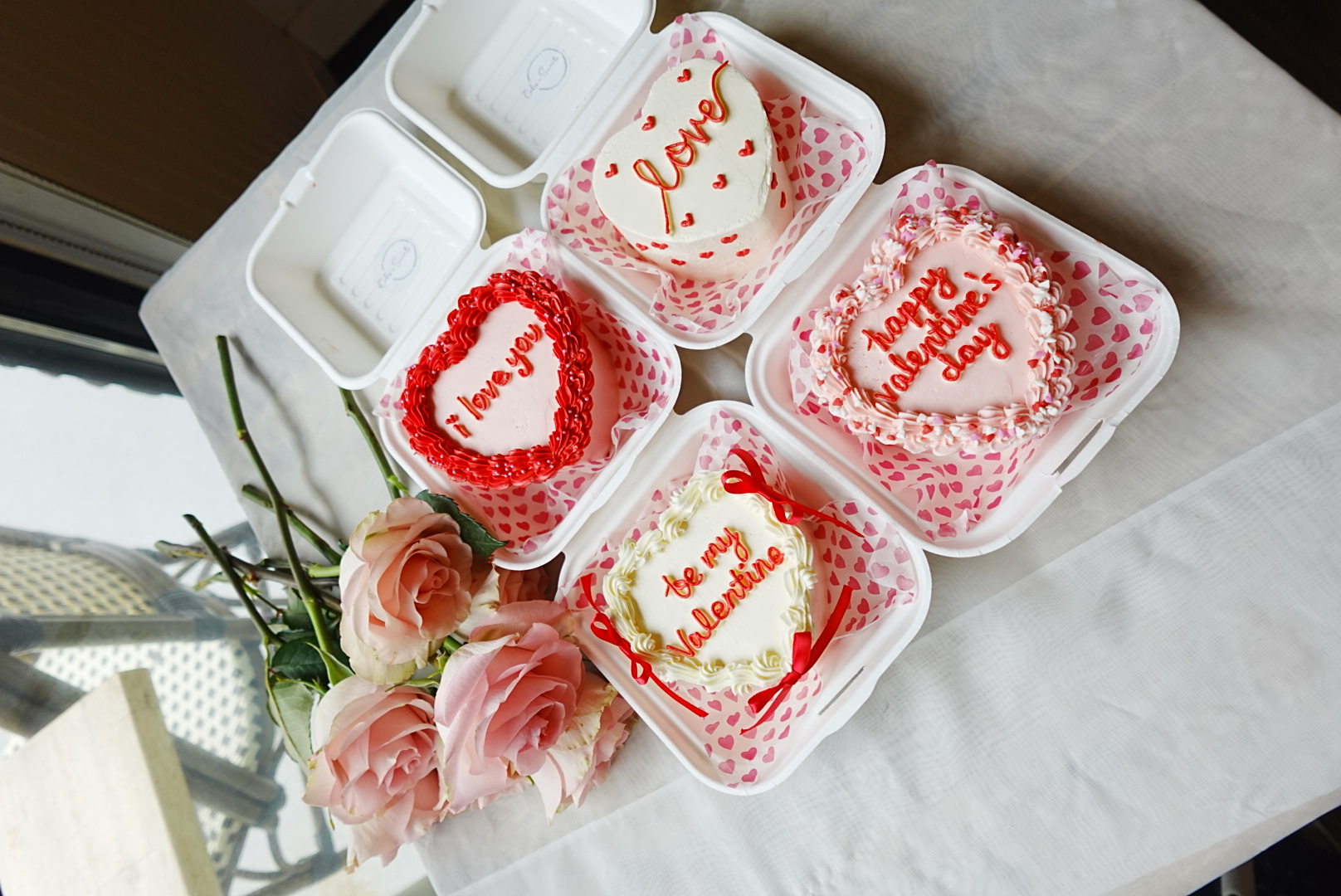 Valentine's Bento Cakes