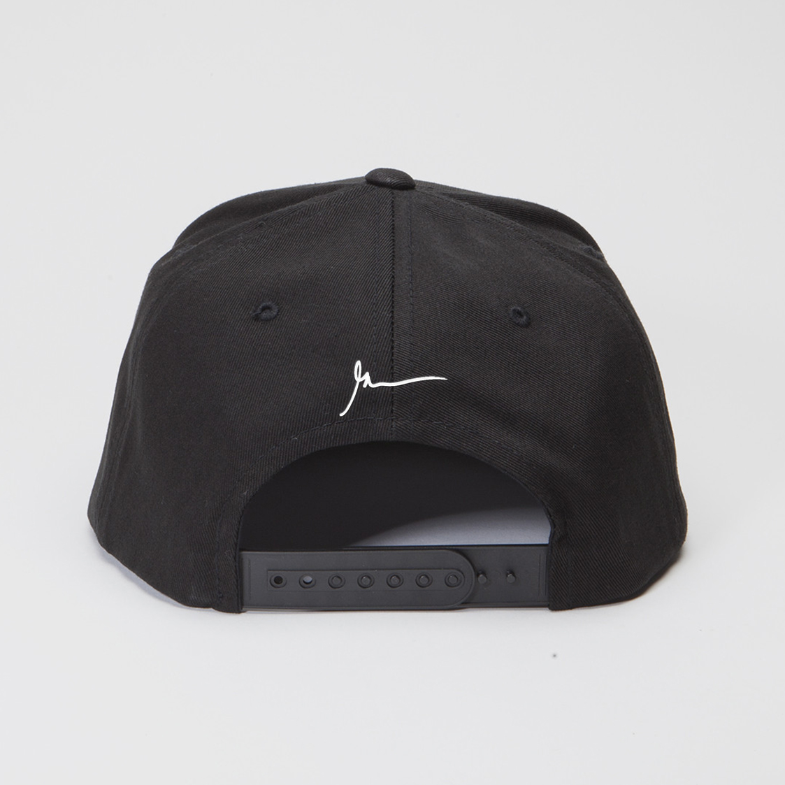 Black snapback with Gary Vaynerchuk signature logo, back view