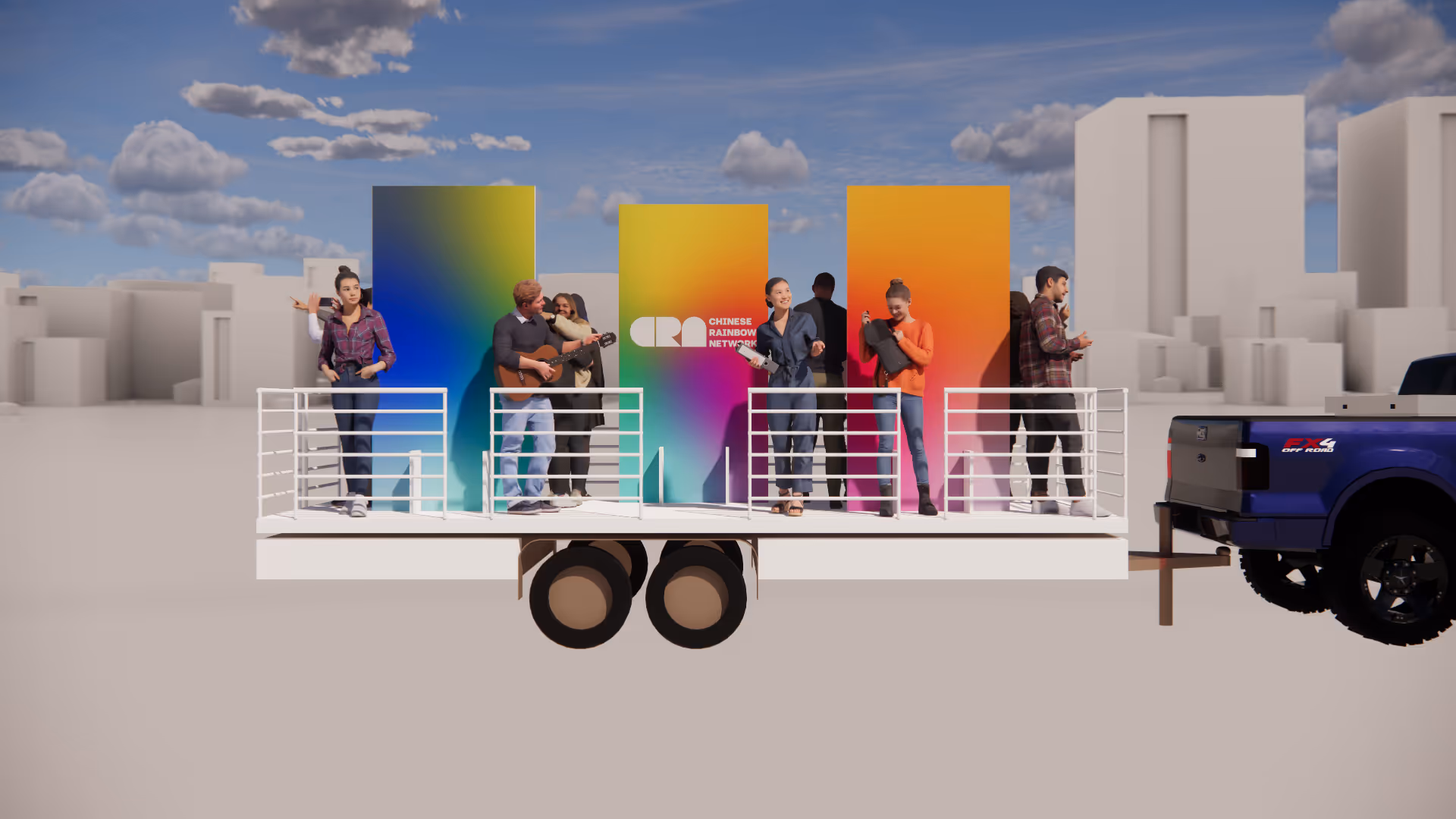 image of a futuristic clean energy facility