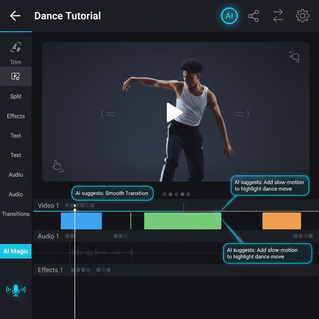 Video Timeline Editing Interface