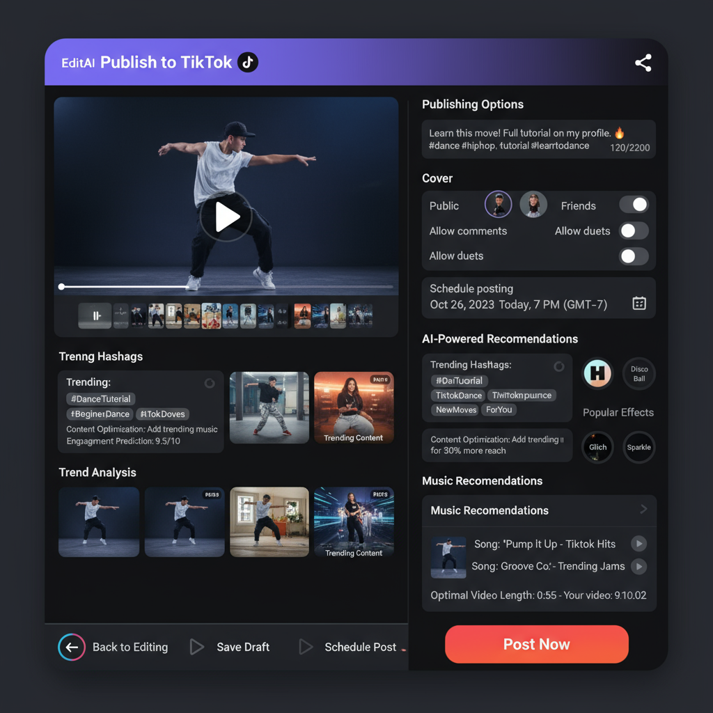 TikTok Publishing Integration
