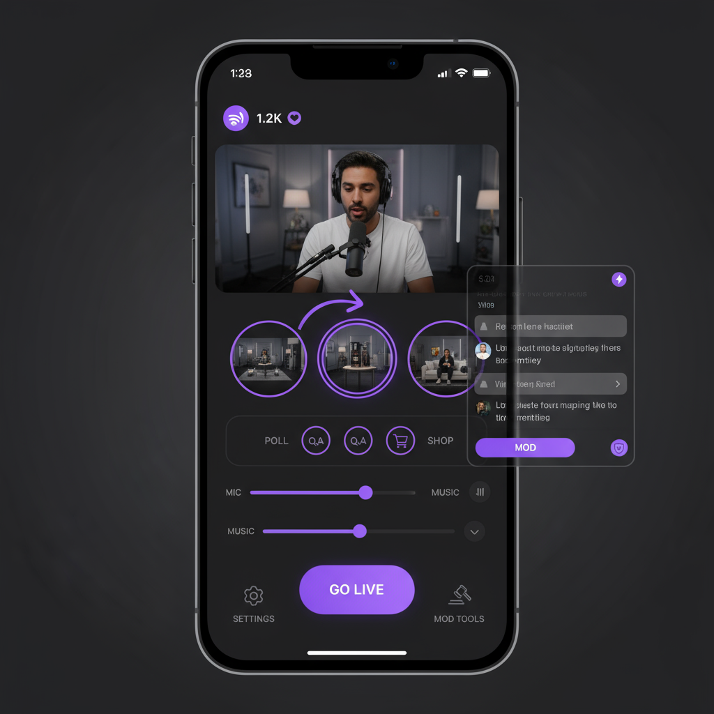 Mobile Creator Interface - Multi-Camera
