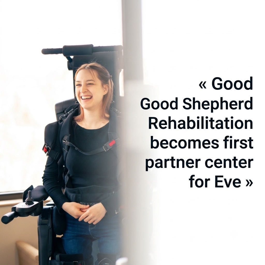 Wandercraft y Good Shepherd Rehabilitation inician una colaboración para «Eve», el exoesqueleto personal de Wandercraft, cuya disponibilidad está prevista para finales de este verano.