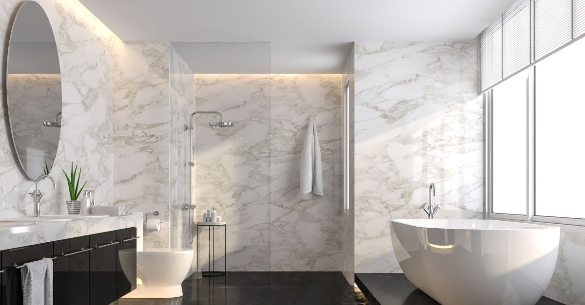 Stylish and functional bathroom