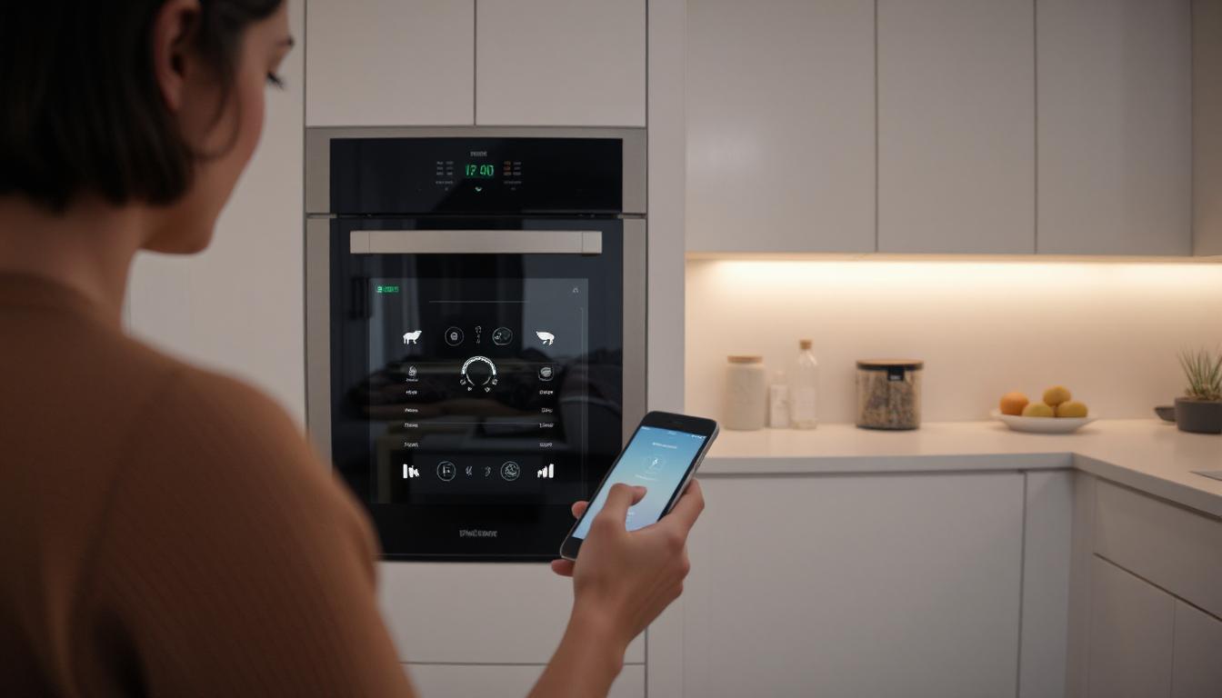 Modern Australian living room with smart home technology