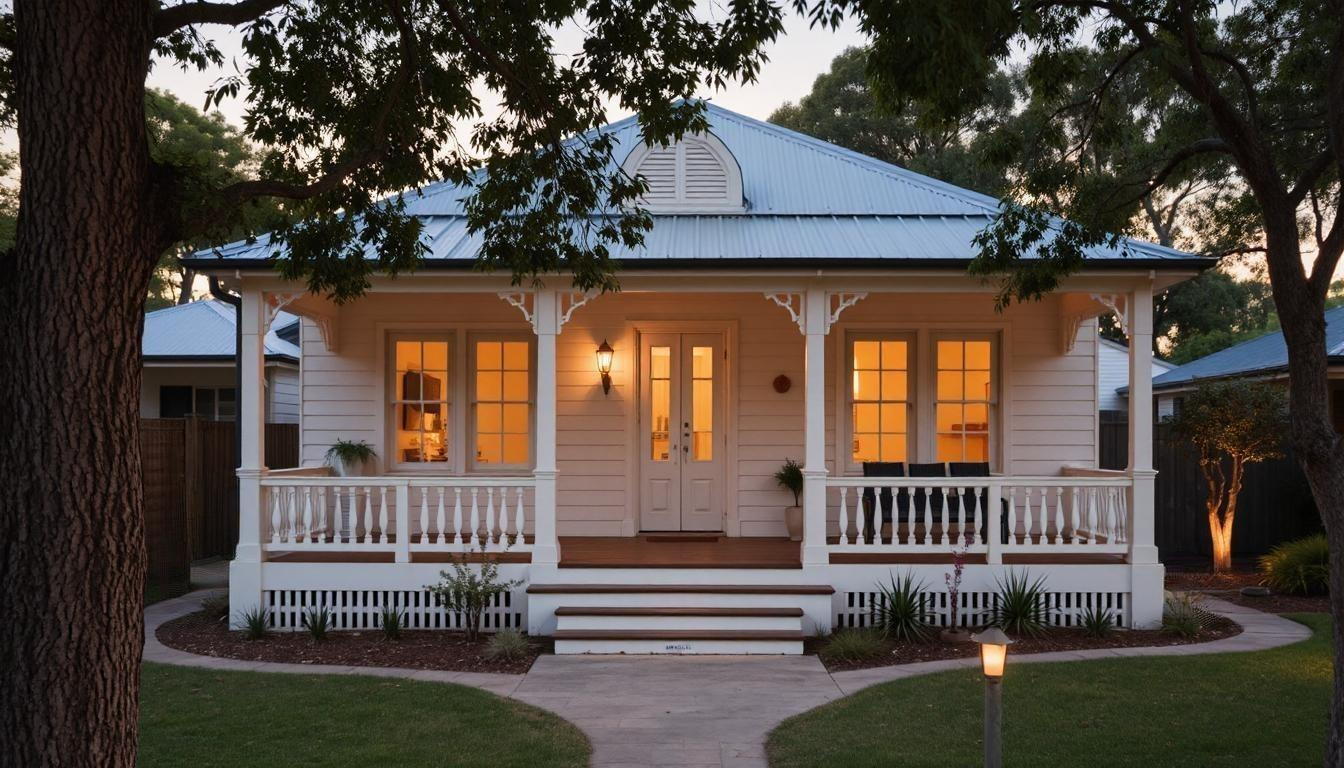 Restored heritage home in Australia with preserved architectural features and modern interior updates