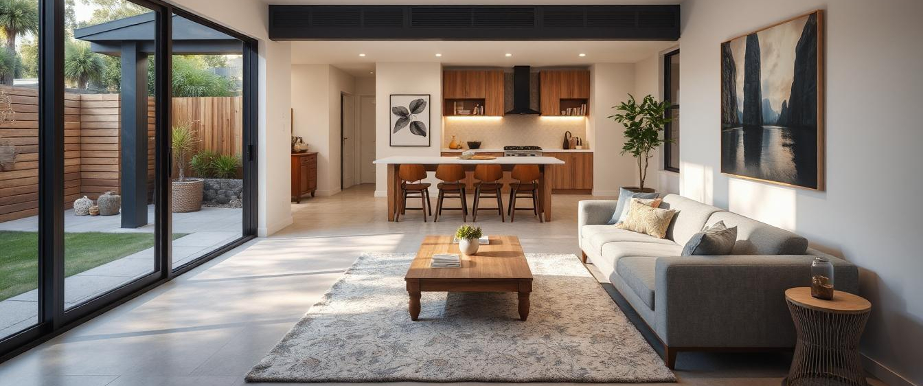 Modern Australian home renovation featuring smart technology planning, energy-efficient features, and a flexible open-plan layout.