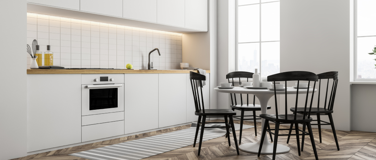 Modern loft apartment with open kitchen