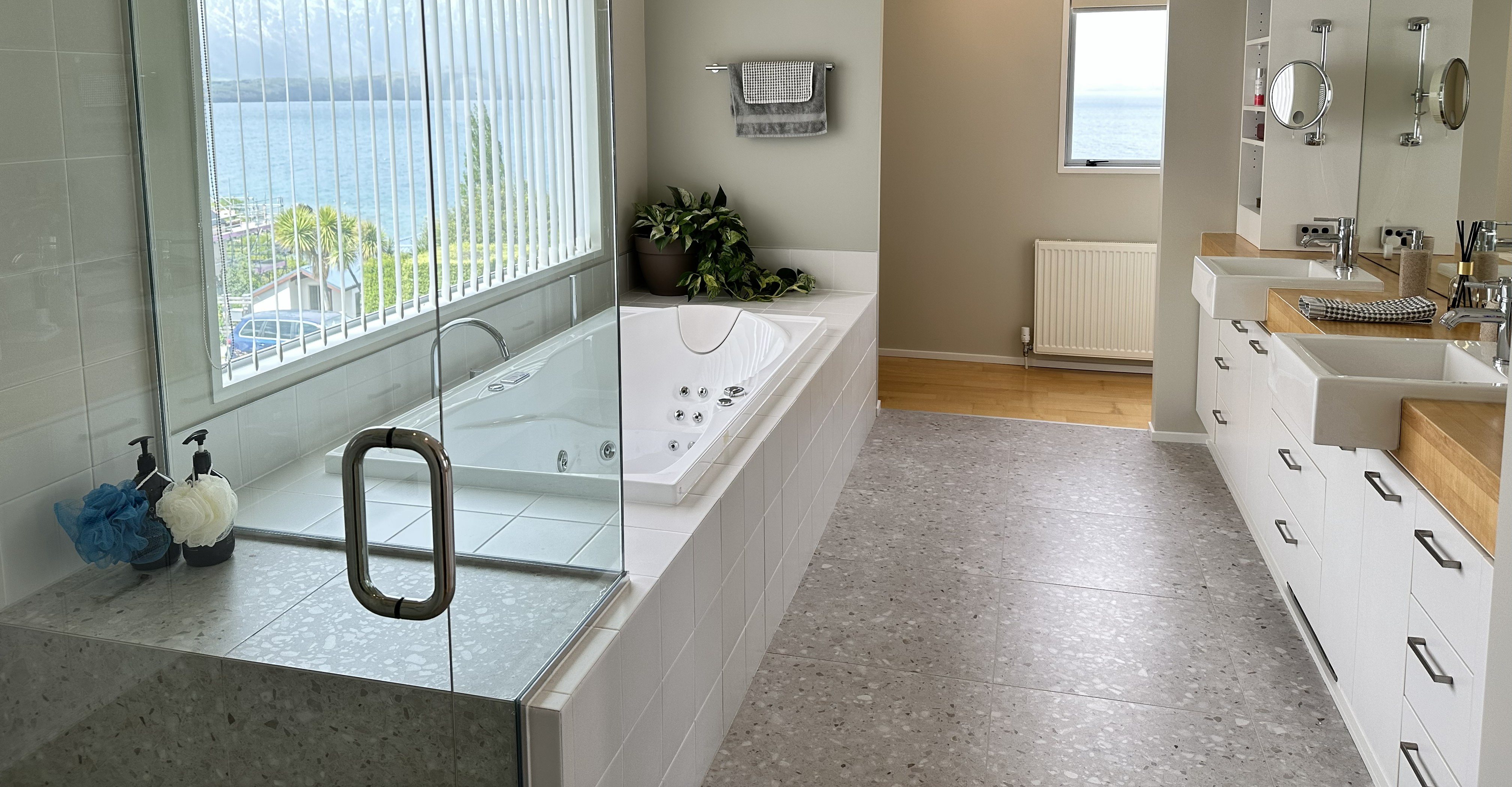 Tiled bathroom renovation