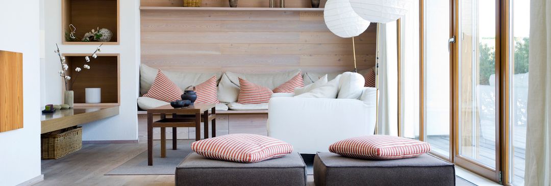 open-plan living space