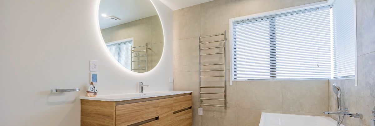 Luxury Bathroom Renovation with a Clever Poolside Addition in West Harbour