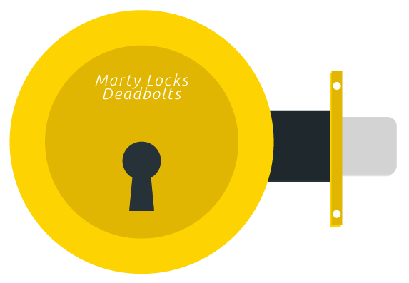 Illustration of Yellow Deadbolt