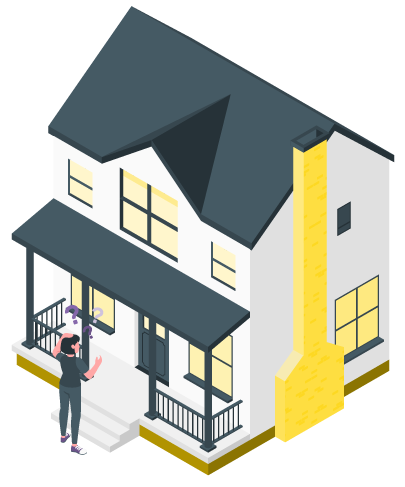 Illustration of Yellow Marty Locks Residential Lever.