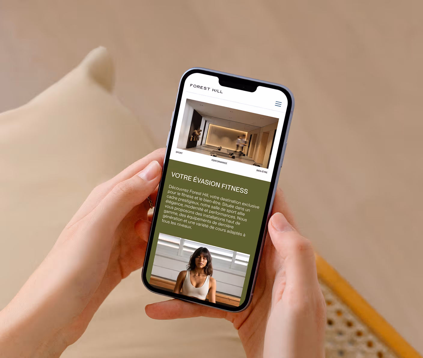 mockup téléphone identité visuelle