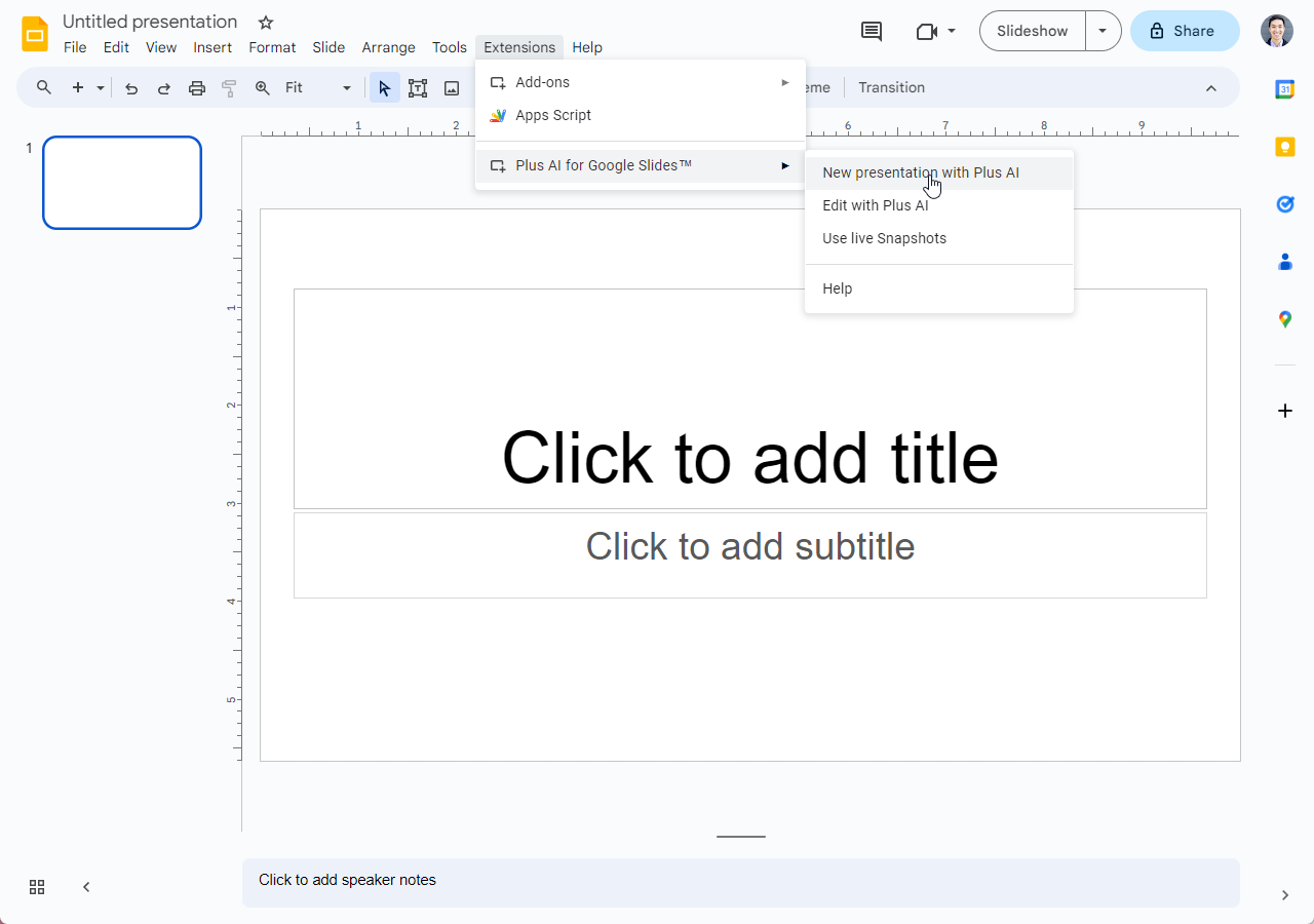 how to make a google doc presentation