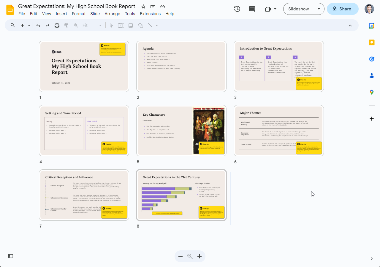 how to make a google doc presentation