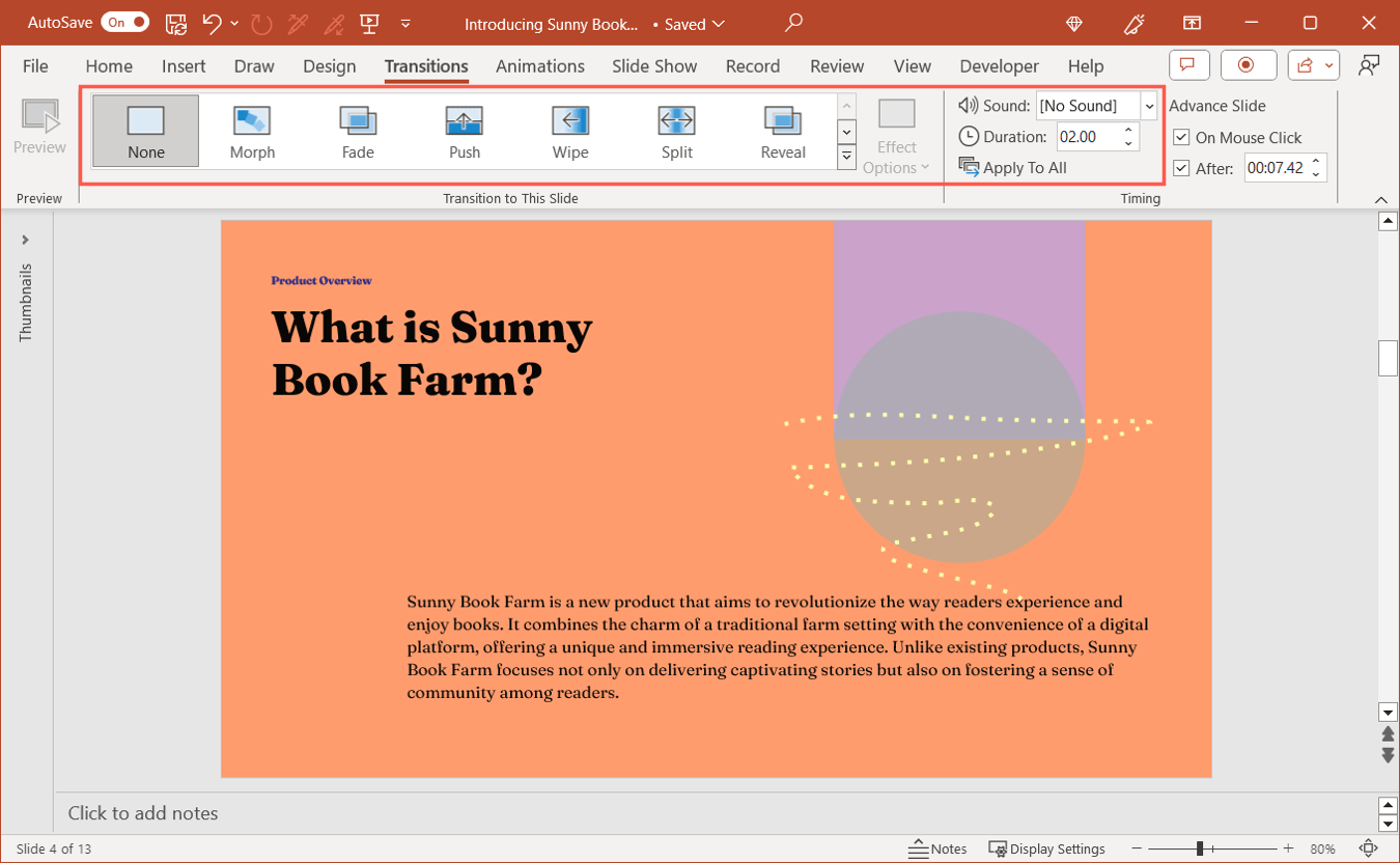 how to make presentation run automatically