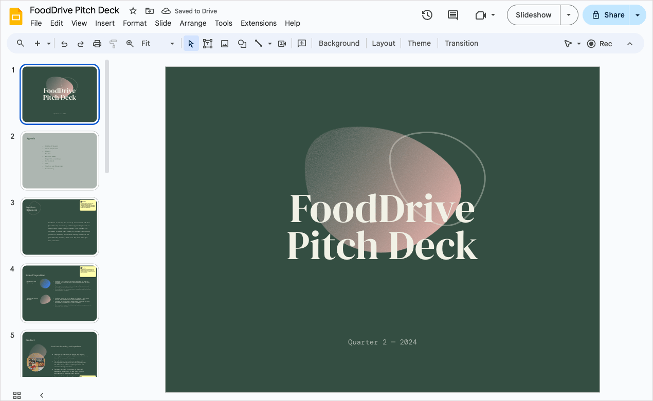 google slides presentation dimensions