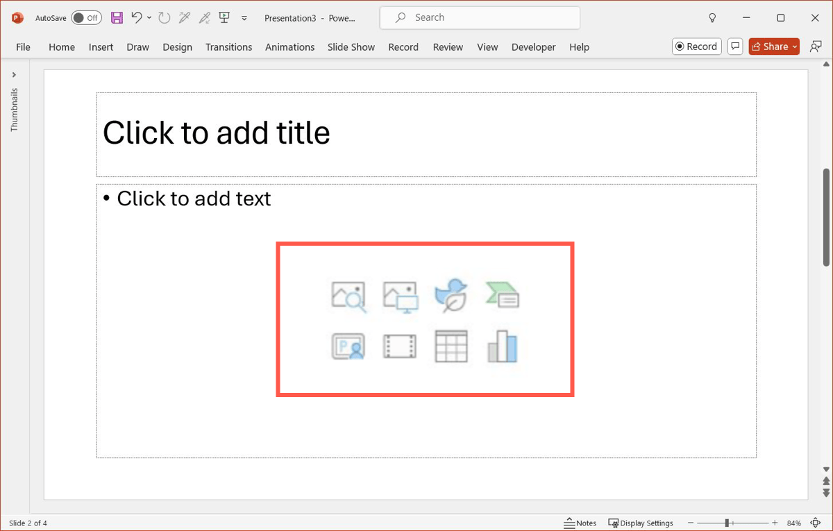 how to set up presentation in powerpoint