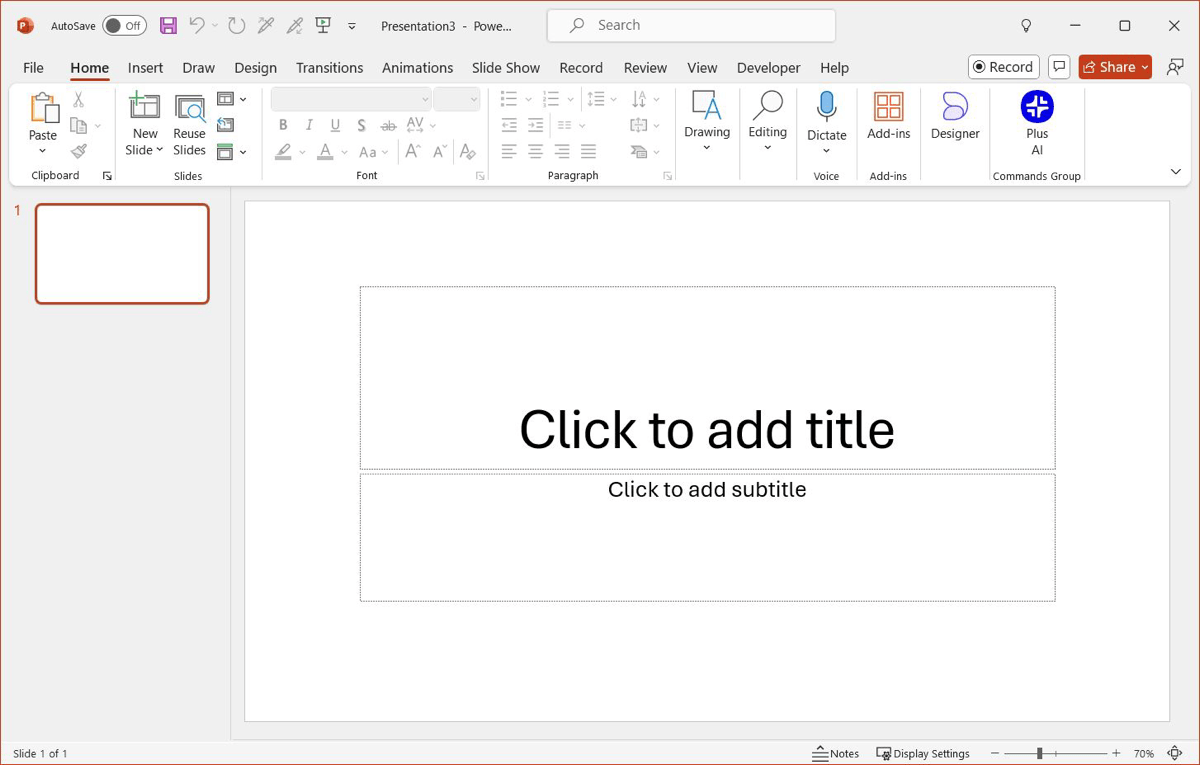 how to set up presentation in powerpoint