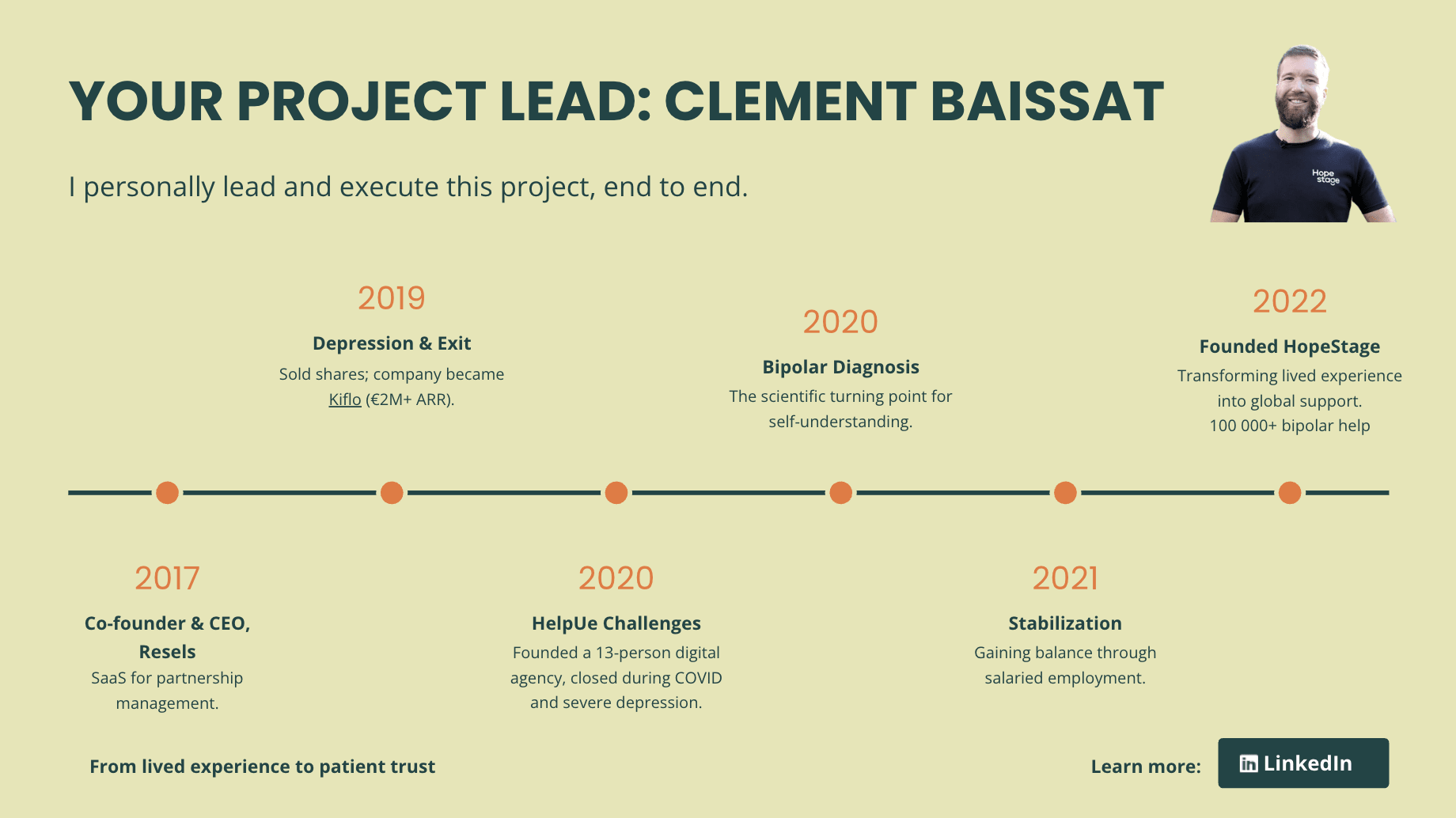 Clément Baissat, founder of HopeStage