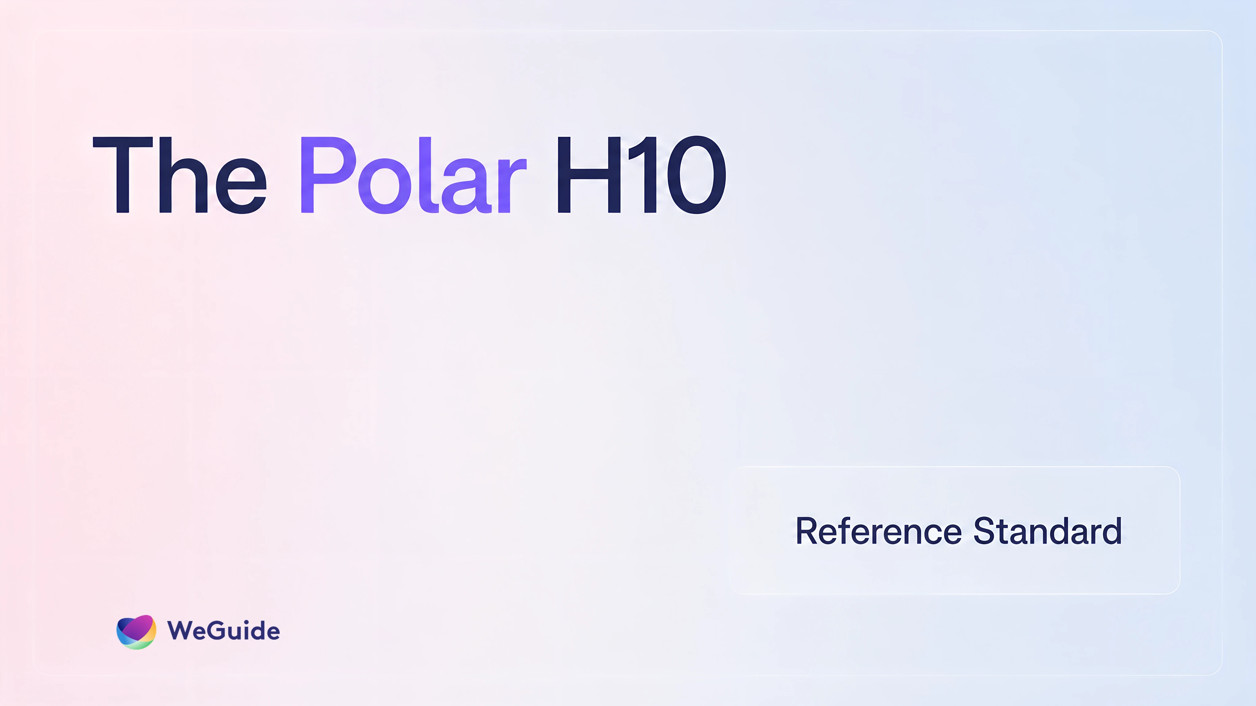 Title graphic for a clinical research reference on the Polar H10 chest strap and its ECG data