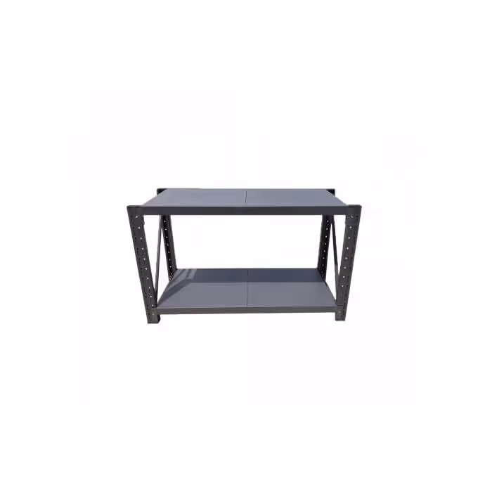 2M HEAVY DUTY METAL 2 TIER WORKBENCH UNIT CHARCOAL 6920C