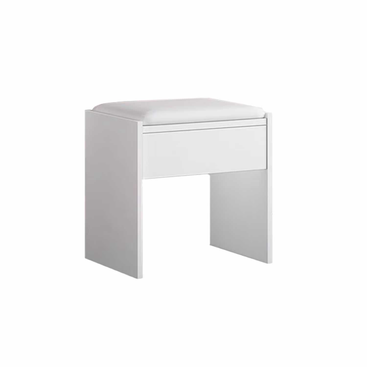 White Make-Up Stool Cosmetics Dressing Chair ONLY