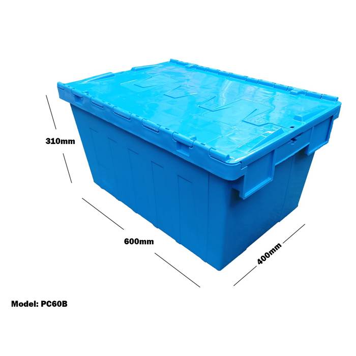 PLASTIC CONTAINER STORAGE CHEST TUB WITH LID PC60B