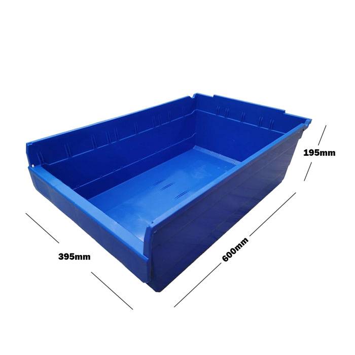 BLUE PLASTIC SPACE SAVING STORAGE BIN SF6420
