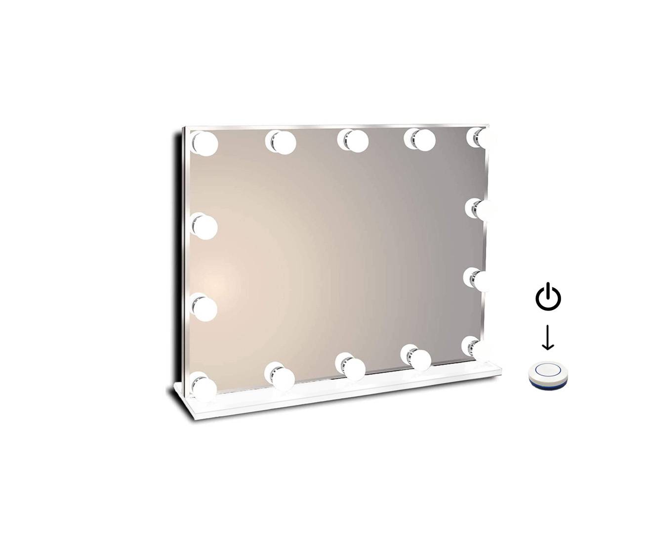 WHITE MAKE-UP LED VANITY HOLLYWOOD 11 BULBS LIGHT MIRROR KL-DS08