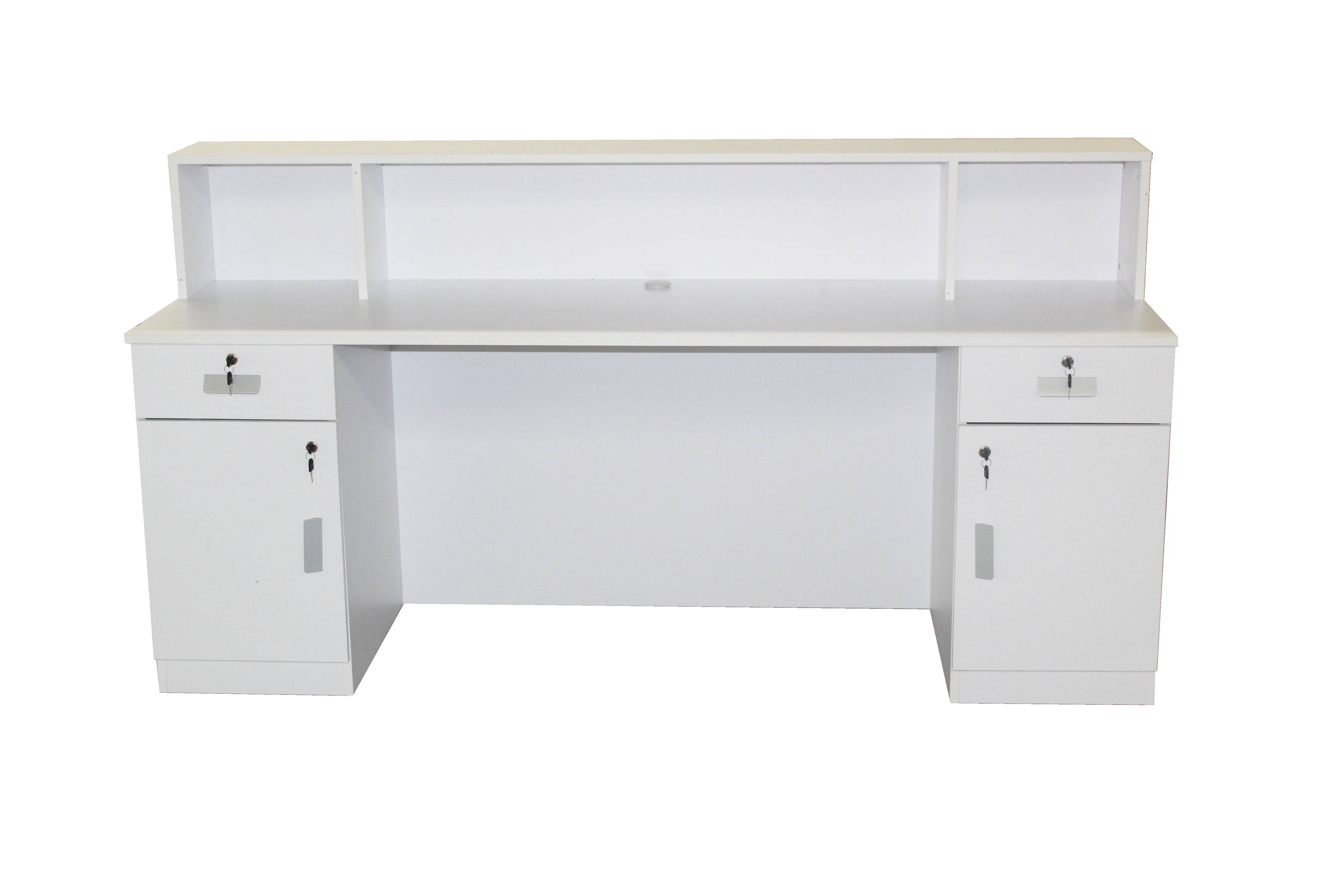 BRAND NEW MEDIUM WHITE RECEPTION DESK COUNTER 1.5M