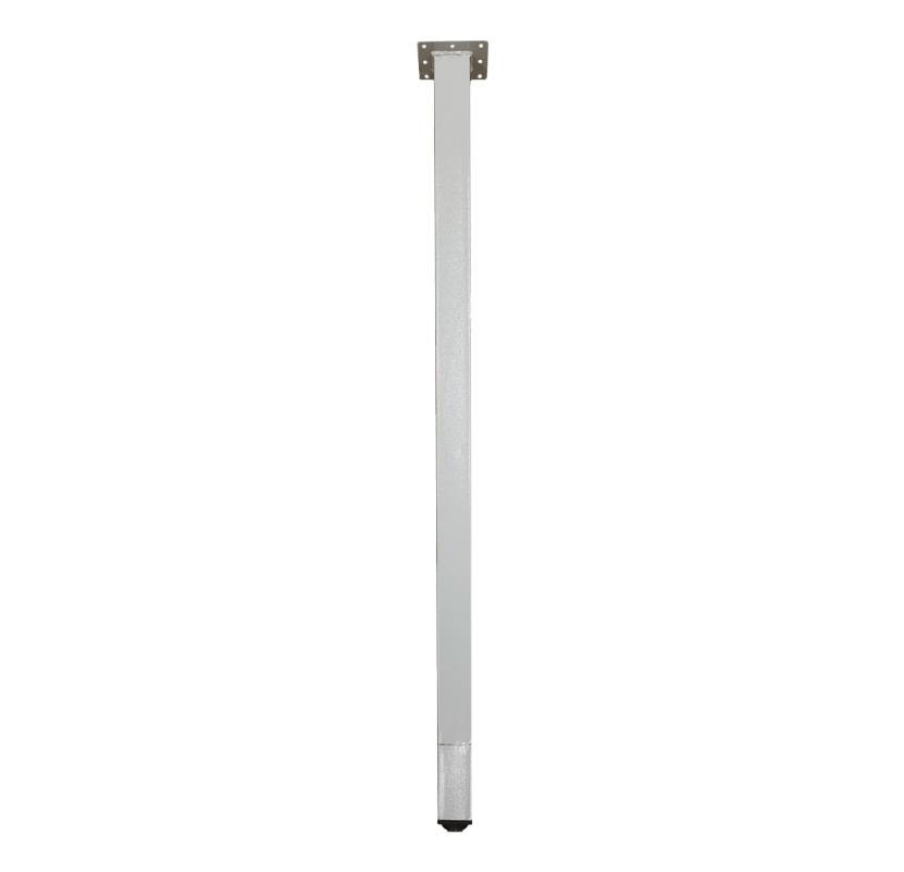 Square Tube Style Table Leg With Additional Shelf Slot Option (Single Leg) TL001